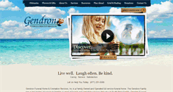 Desktop Screenshot of gendronfuneralhome.com